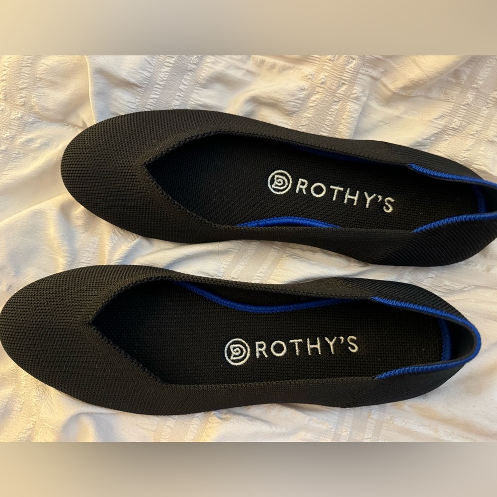 🖤 NWOT Rothy’s Black Flats Size 9 🖤 - Picture 5 of 14